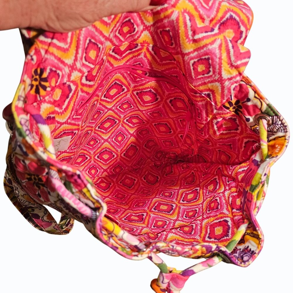 Vera Bradley Convertible Backpack Tote Purse Shoulder Crossbody  Clementine  NWT - Picture 7 of 10